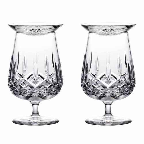 Waterford Connoisseur Lismore Rum Snifter & Tasting Cap 8oz Set of 2