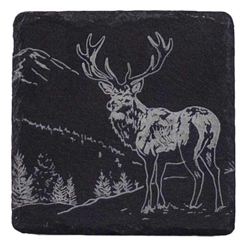 Selbrae House Single Slate Coaster - Scenic Stag image number 0