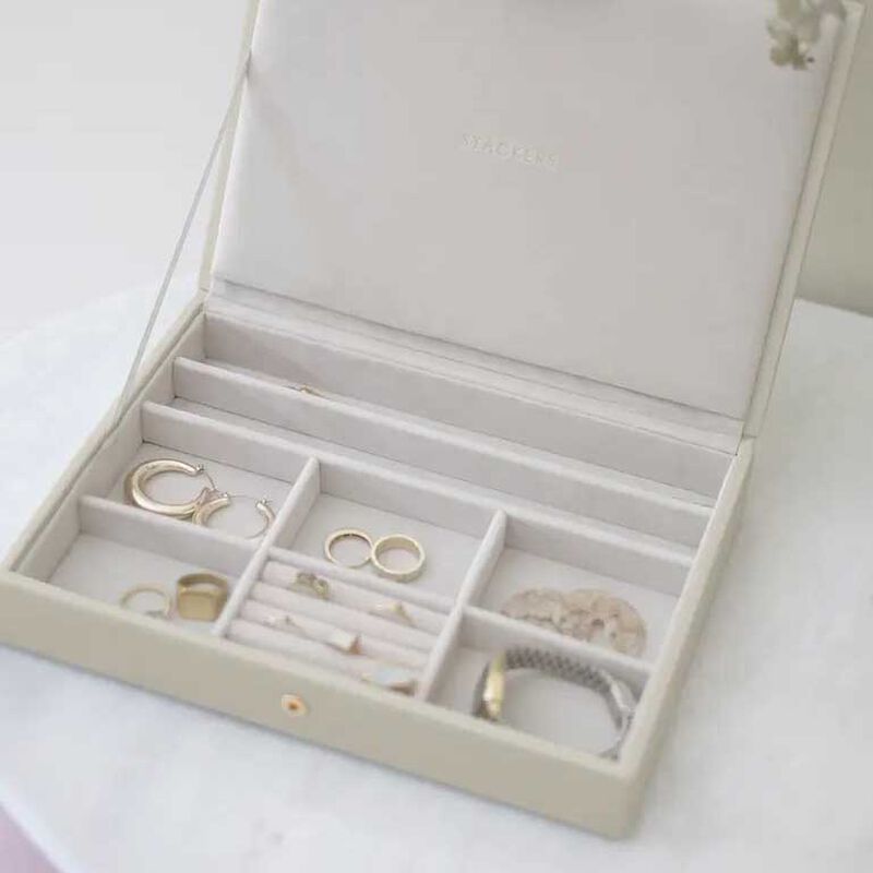 Stackers Classic Jewellery Box Lidded - Oatmeal image number 3