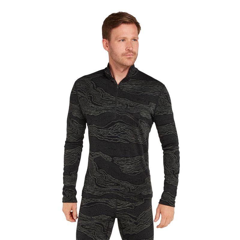 Icebreaker M Merino 260 Vertex LS Half Zip Snow Guide image number 0