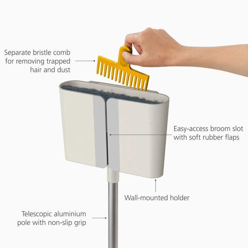 Joseph Joseph CleanTech™ Wall-Mounted Broom image number 1