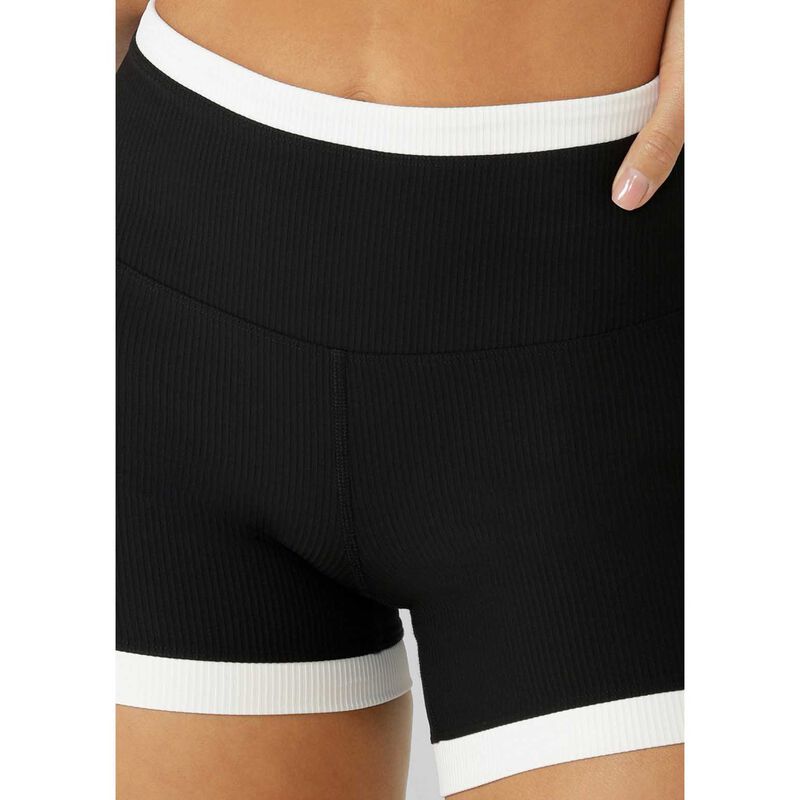 Lorna Jane Gym To Swim Retro Rib 12cm Bike Shorts image number 2