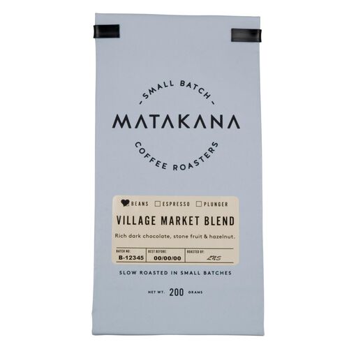 Matakana Coffee Roasters Village Blend Beans 200g