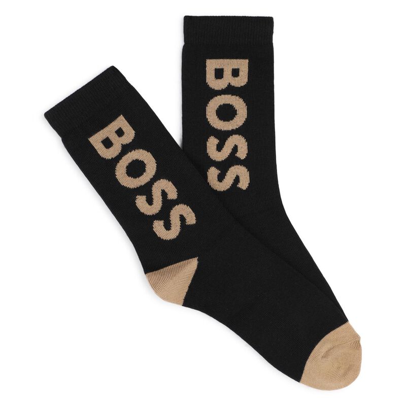 BOSS Jacquard Logo Socks Set of  3 image number 3