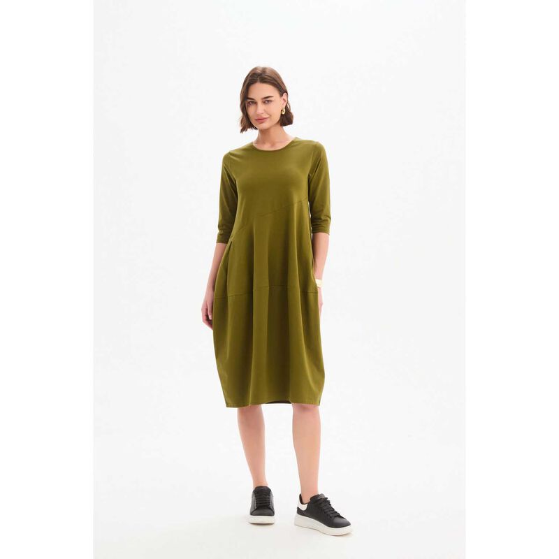 TIRELLI Diagonal Seam Winter Dress image number 11