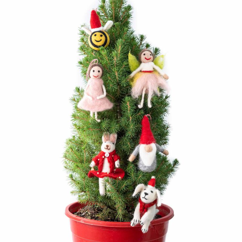 Gifted Hands Dog Snowy Decoration image number 1