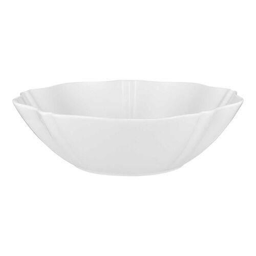 Casa Domani Florence Scallop Serving Bowl 25x7.5cm White Gift Boxed
