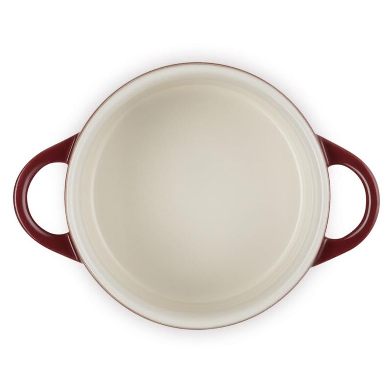 Le Creuset Mini Round Casserole 10cm - Garnet Black Knob image number 1
