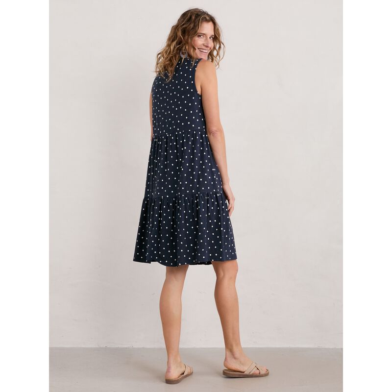 Seasalt Cornwall Bodelva Dress Little Sponge Spot Maritime image number 1