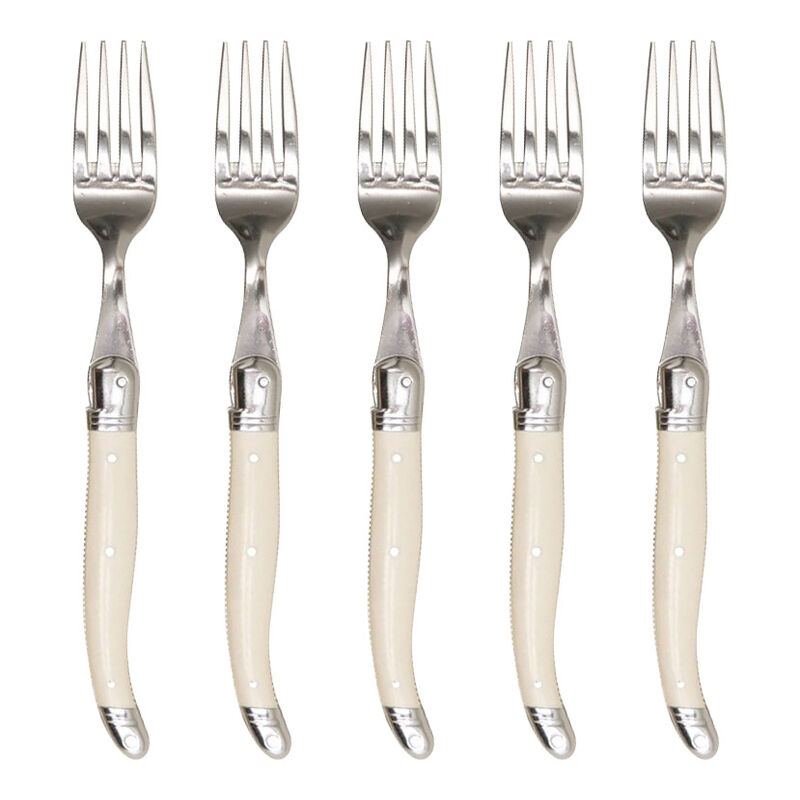 Laguiole Fork Set 6 Ivory image number 0