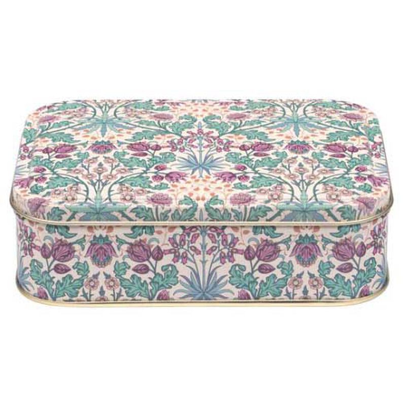 Arts & Crafts Small Rectangular Tin Cream 141x101x75mm image number 0