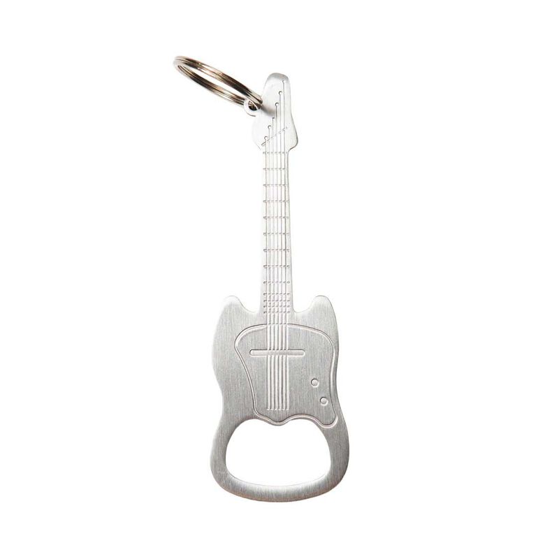 Kikkerland Guitar Keychain Bottle Opener image number 0