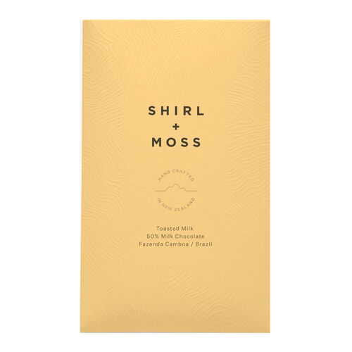 Shirl + Moss Toasted Milk 50% Milk Chocolate Bar 80G