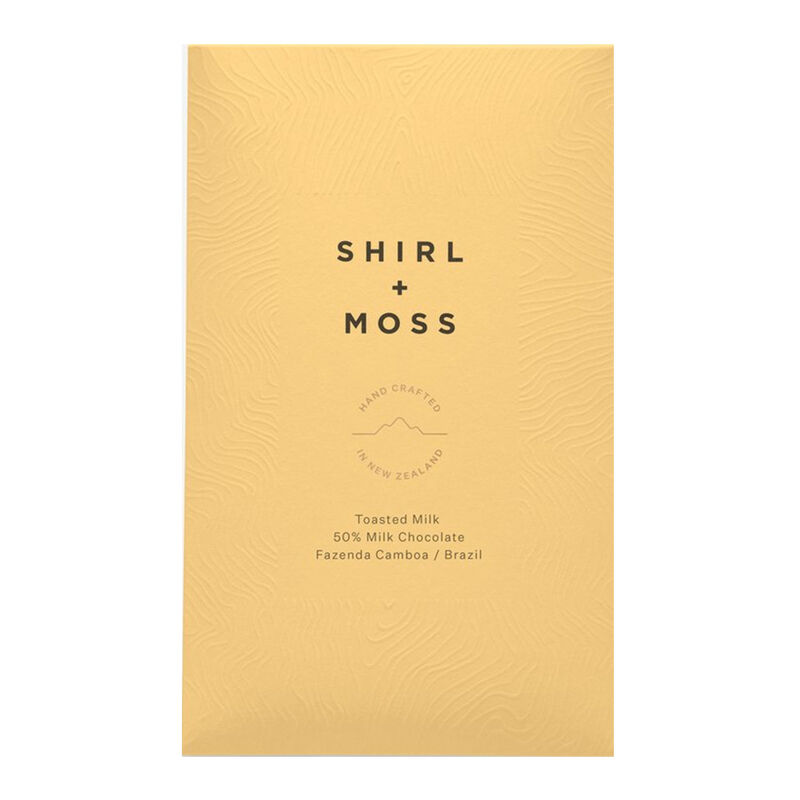 Shirl + Moss Toasted Milk 50% Milk Chocolate Bar 80G image number 0
