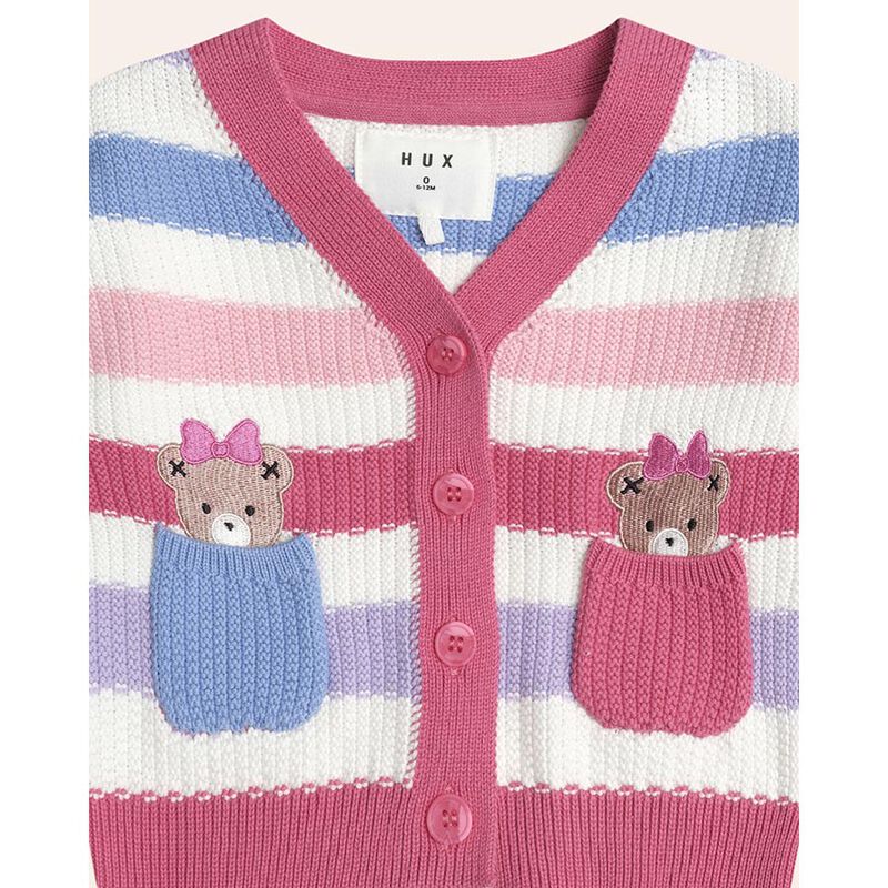 Huxbaby Peekaboo Huxette Knit Cardi 3M-2Y image number 2