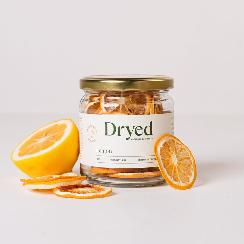 Dryed Premium Garnishes 35g Jar Lemon image number 1