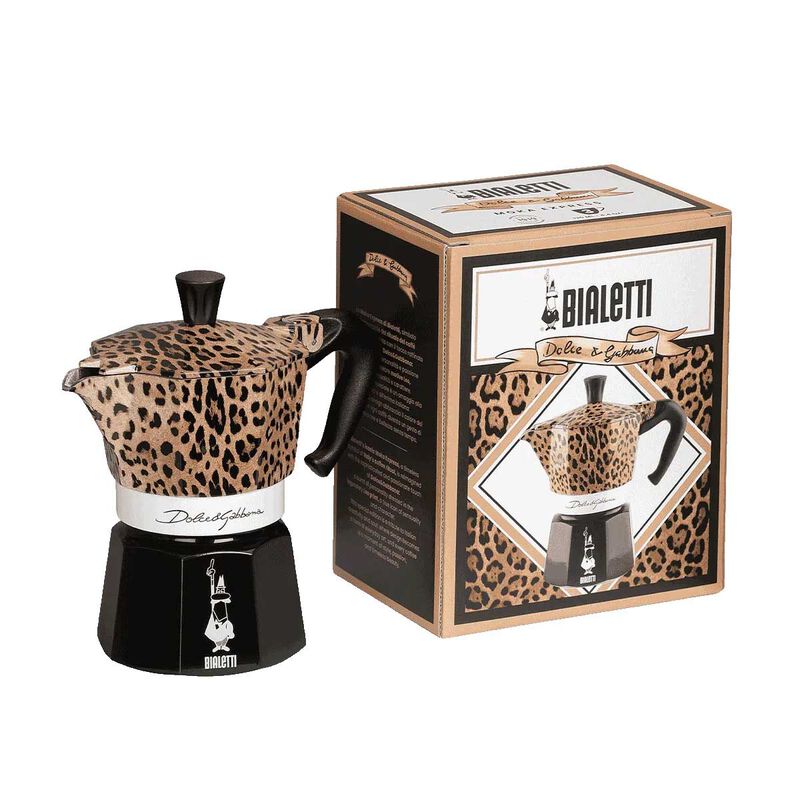 Bialetti x Dolce & Gabbana Moka Express 3-Cup Leopardo image number 1