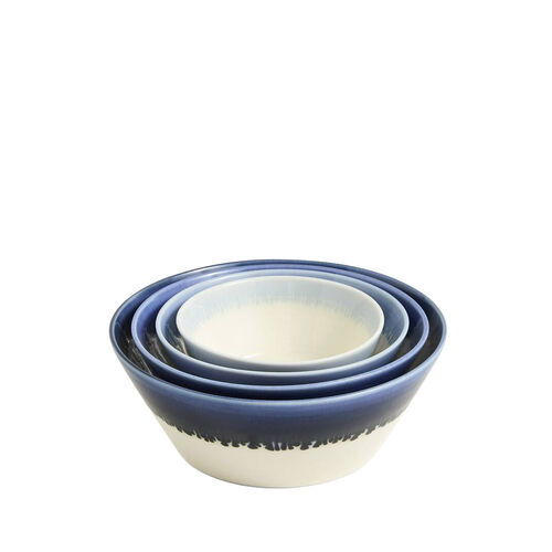 Royal Doulton Tablew Casualrd Pacific Blue Dipstacking Bowl Set 4