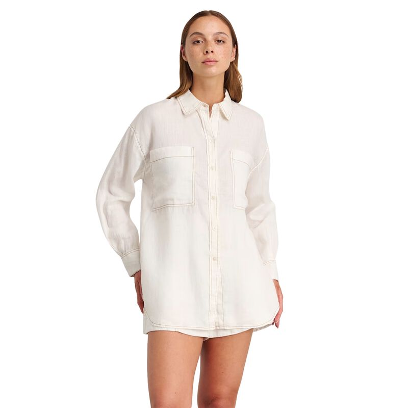 JAG Cindy Linen Oversized Shirt image number 16