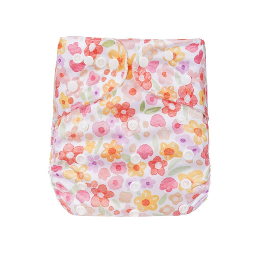 Bear & Moo Summertime Floral Cloth Nappy