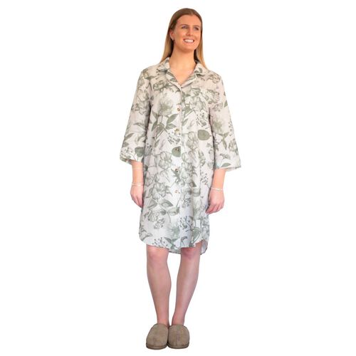 MM Linen Botanical Linen Nightshirt