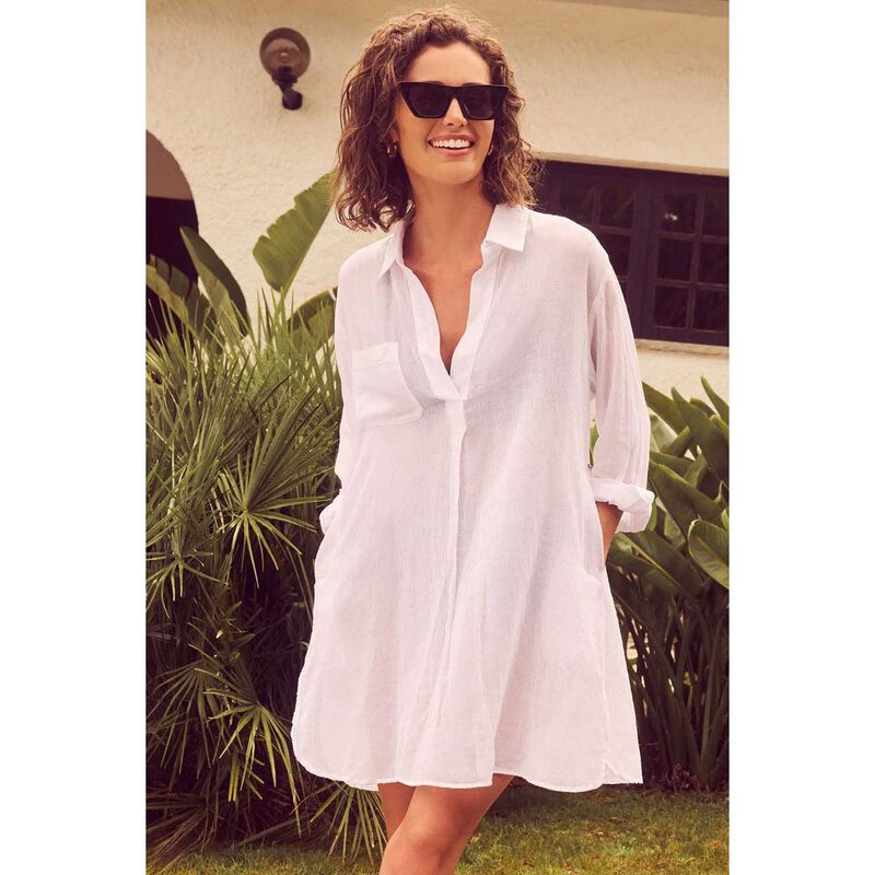 Sunseeker Basix Classic Painters Shirt - White image number 2