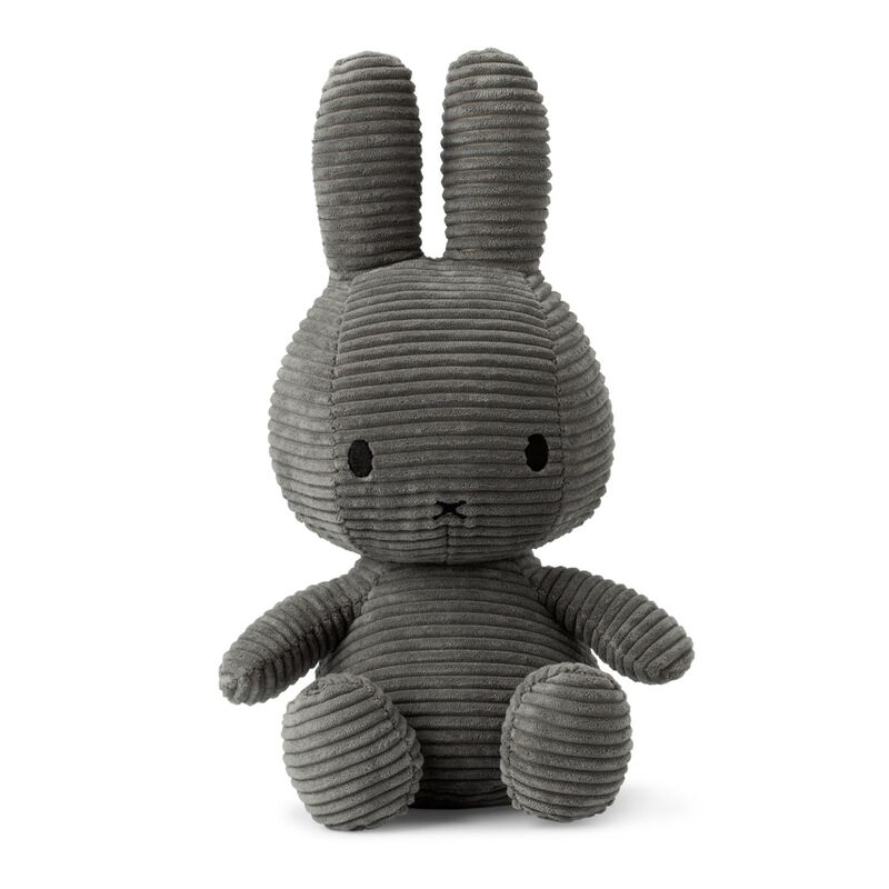 Miffy Sitting Corduroy Grey 33cm image number 0