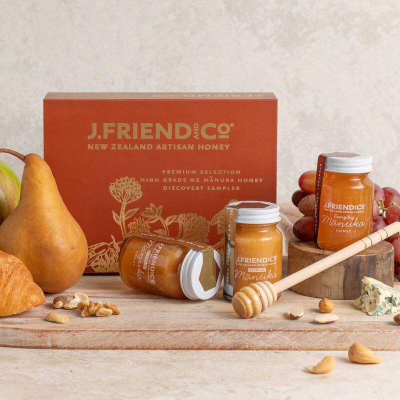 J. Friend and Co. Manuka Discovery Giftpack with Wooden Stirrer 3 x 80g image number 2
