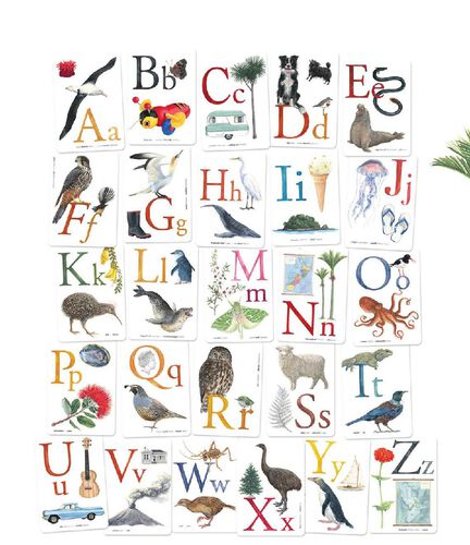 Tanya Wolfkamp Te Reo ABC Wall Frieze Cards