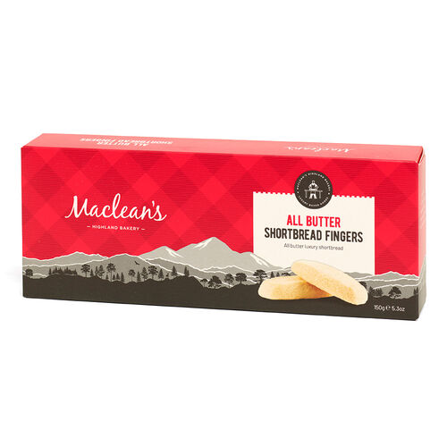 Macleans Highland Bakery Luxury Shortbread Fingers 150G