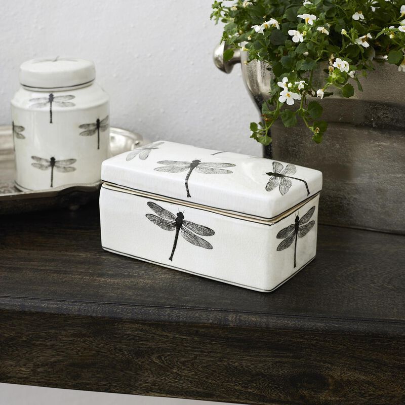 French Country Dragonfly Storage Box image number 2