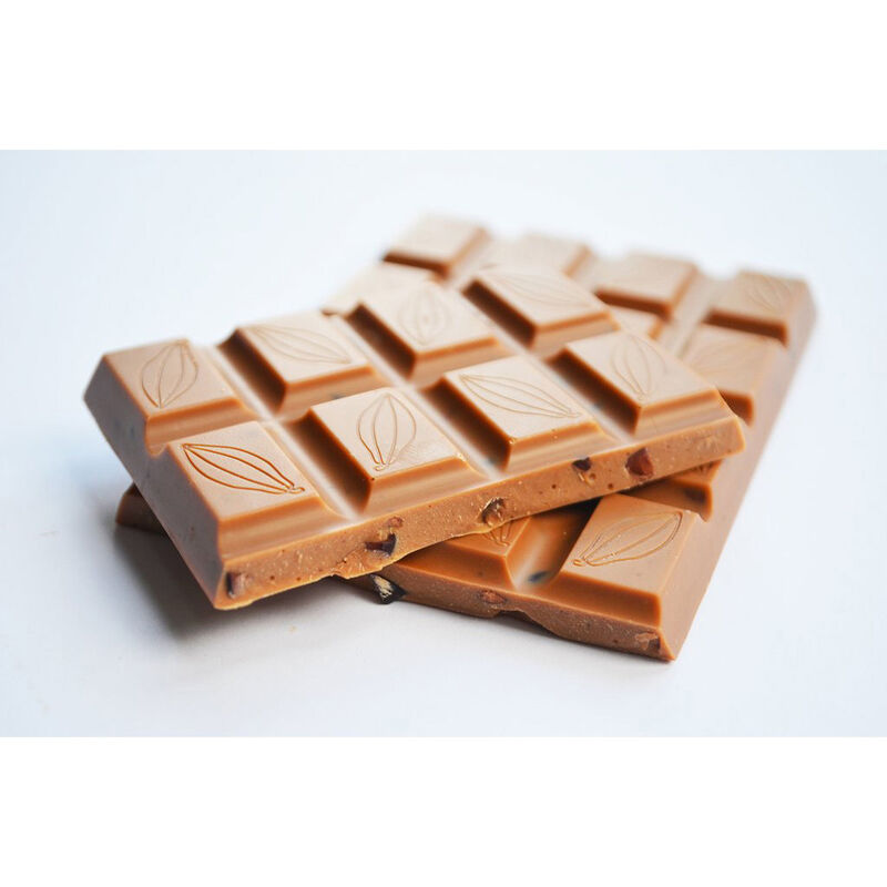 Raglan Chocolate Nibilicious - Caramel with Cacao Nibs 90g image number 2