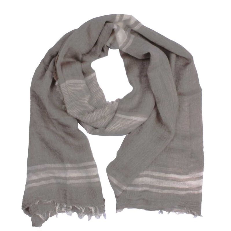 Alice & Lily Striped Wool Blend Scarf image number 1