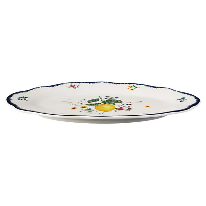Casa Domani Frutta Scallop Oval Rim Platter 26x17cm image number 1