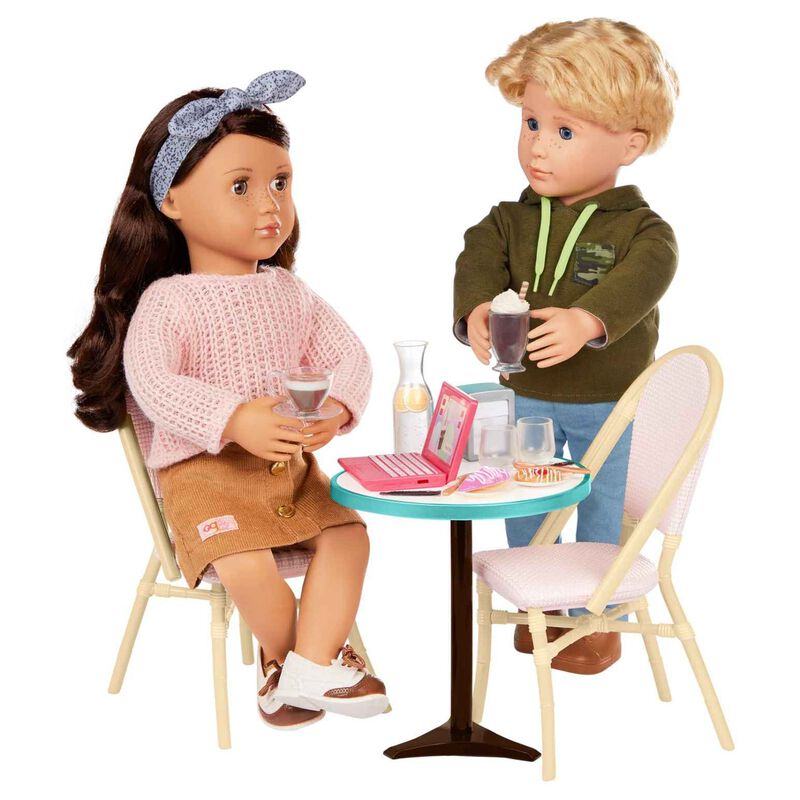 Our Generation Dolls Accessory Set - Sweet Café Table & Chairs image number 1