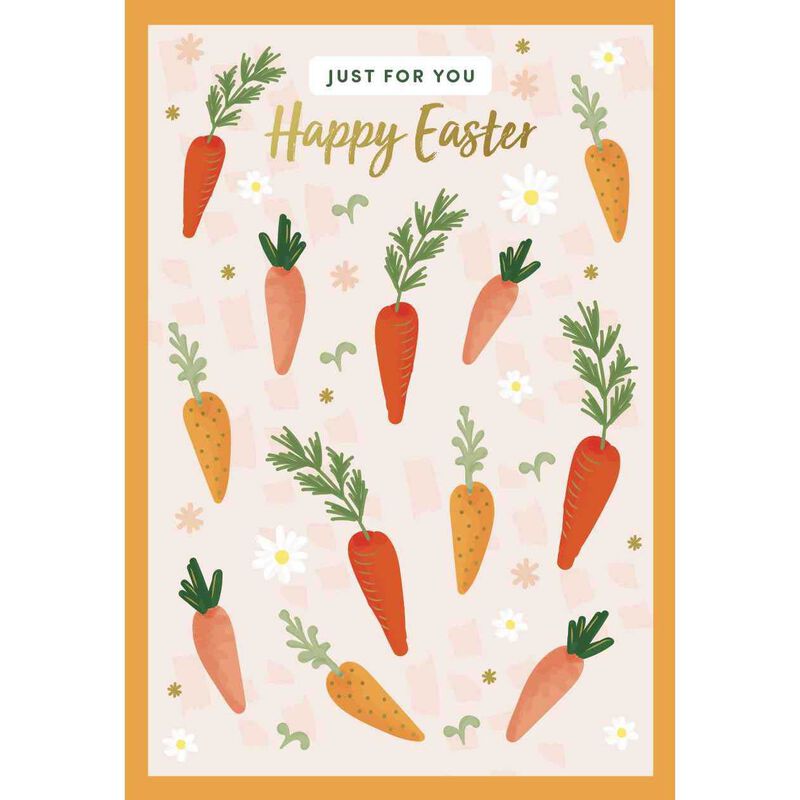 Image Gallery Easter Carrots Pattern Background Card image number 0