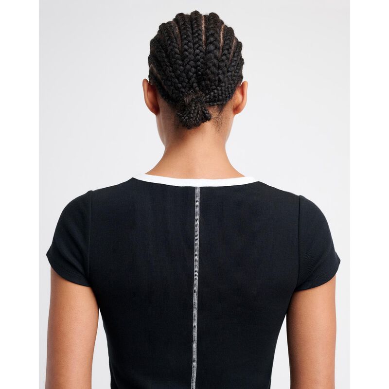 JAG Kate Contrast Cotton Slim Tee image number 2