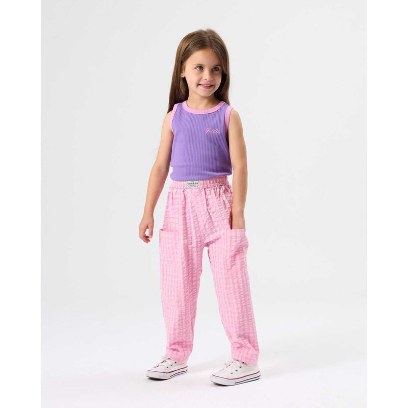 Goldie + Ace Lightweight Gingham Kit Pocket Pant 3-5Y image number 1