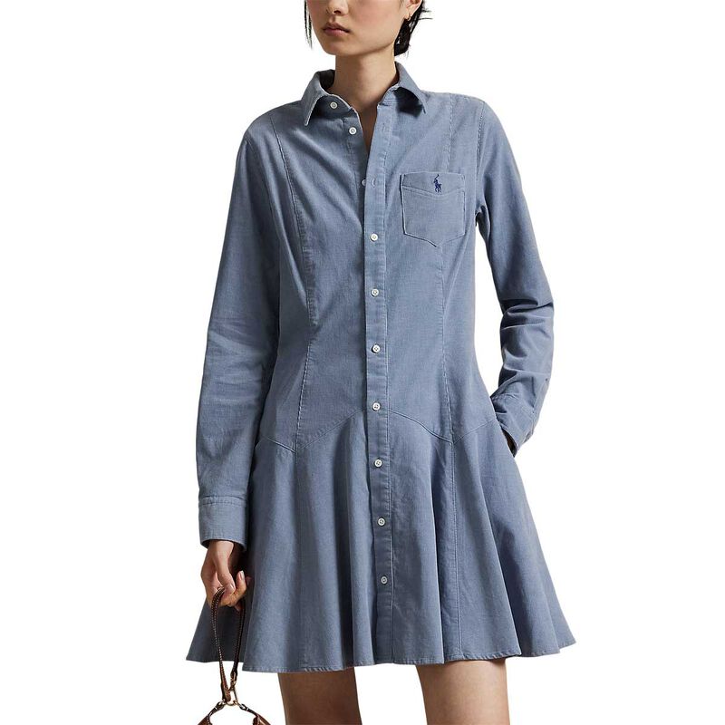 Polo Ralph Lauren Cotton Corduroy A-Line Shirtdress image number 3