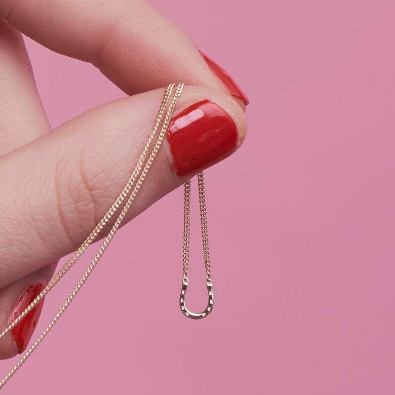 Karen Walker Mini Horseshoe Necklace image number 2