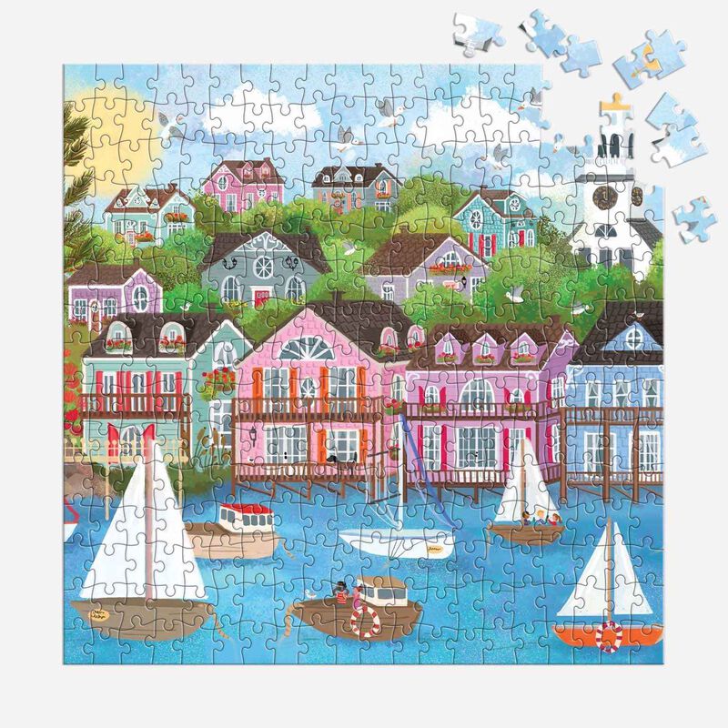 Galison Joy Laforme Harbor by the Sea 300 Piece Puzzle image number 2