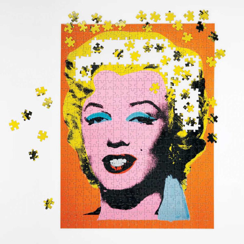Galison Andy Warhol Marilyn Double-Sided 500 Piece Puzzle image number 1