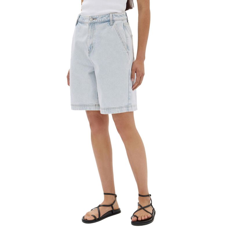 Assembly Label Longline Denim Short Bleach image number 0