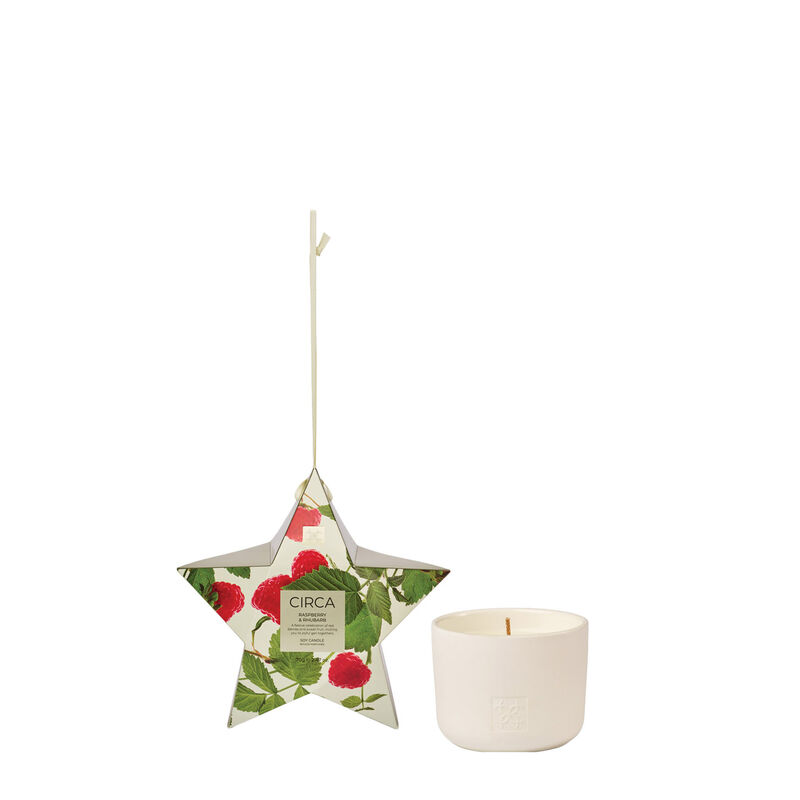 CIRCA Raspberry & Rhubarb Bauble Soy Candle 70g image number 0