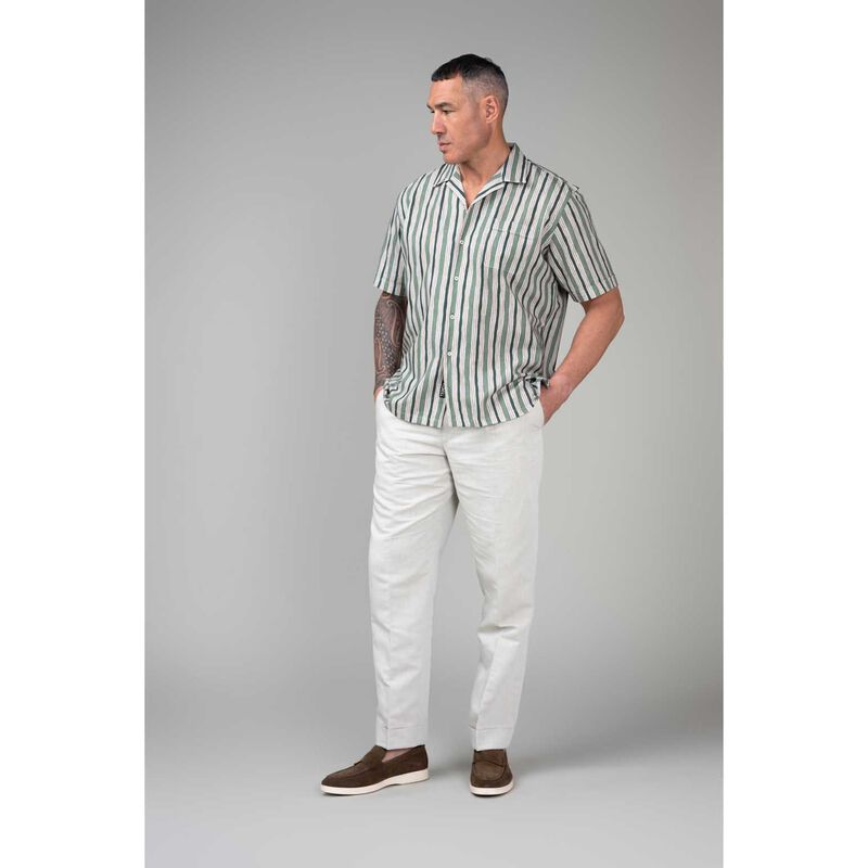 Rembrandt Evans Beige Linen Cotton Trouser image number 3