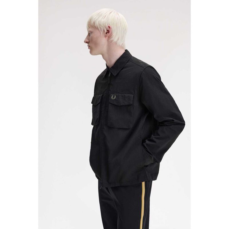 Fred Perry Ripstop Pocket Overshirt image number 3