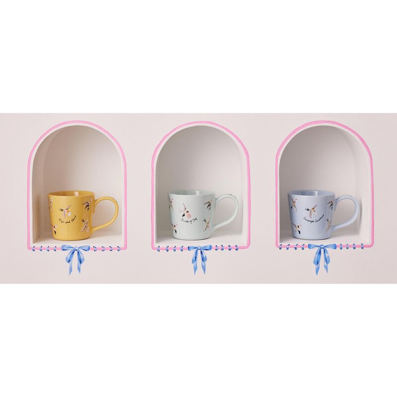 Cath Kidston Love Birds Yellow Dolly Mug image number 3