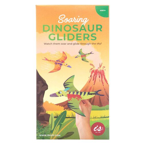 isGift Soaring Dinosaur Gliders - 2 Assorted Colours
