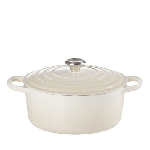 Le Creuset Cast Iron Round Casserole 26cm - Meringue