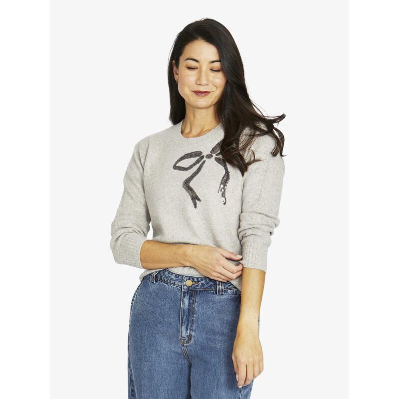 Jump Sequin Bow Pullover image number 2